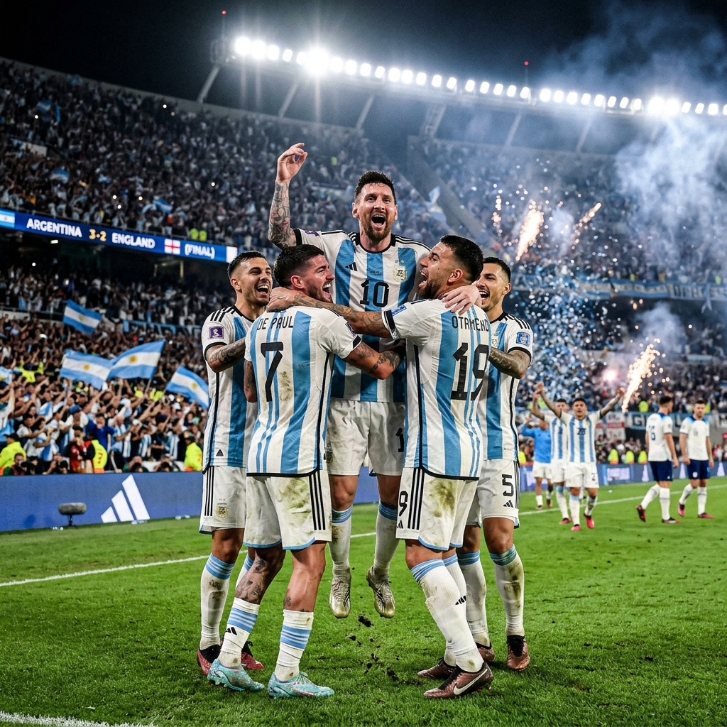 A puro corazón, Argentina se lo dio vuelta a Inglaterra y está en la final