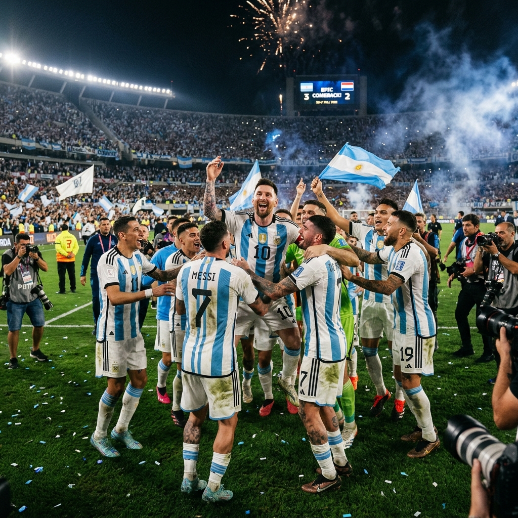 Con épica, Argentina completó una remontada fenomenal ante Egipto y avanzó a los