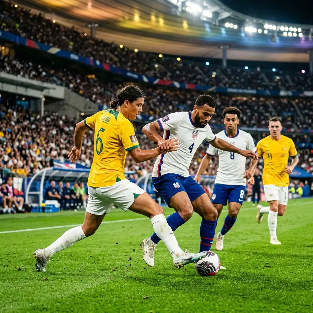 Australia tiene la pelota pero no lastima a Estados Unidos, que se acerca a la c