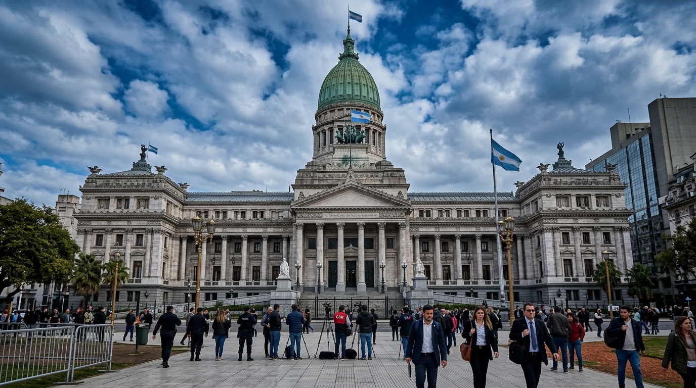 Fachada del Congreso de la Nación Argentina