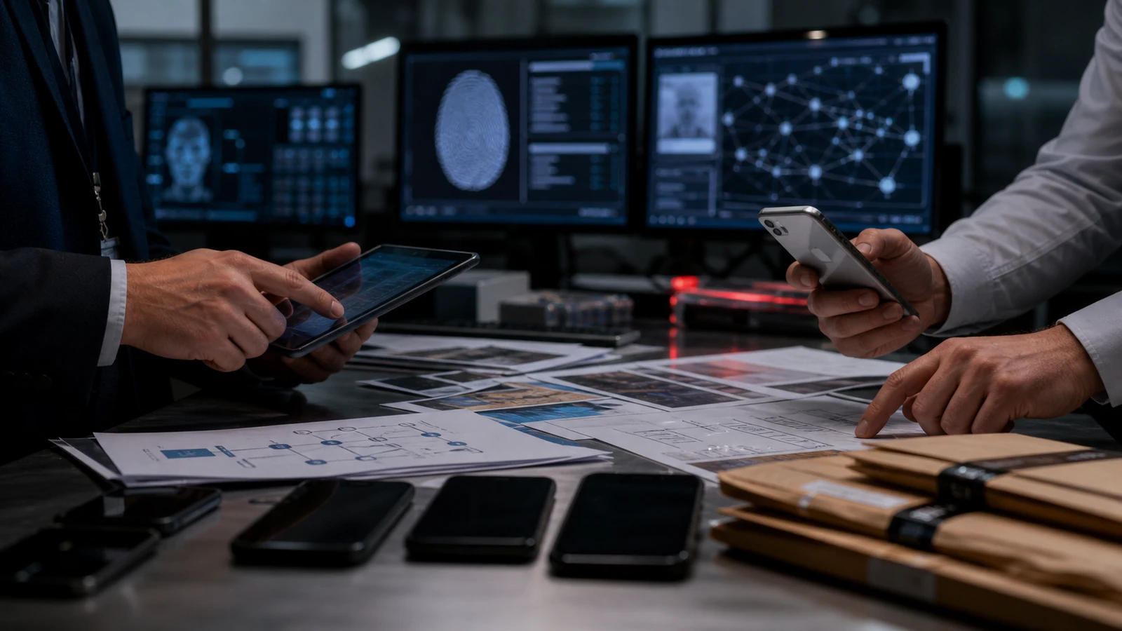 Investigadores analizan teléfonos, huellas digitales y movimientos de billeteras virtuales en una oficina judicial