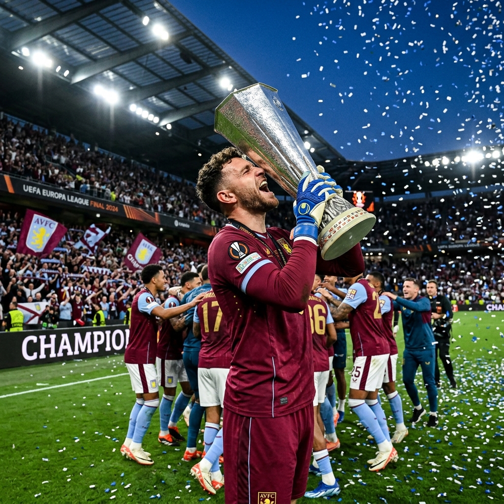 Con un golazo y una asistencia de Buendía, el Aston Villa de Dibu Martínez gritó campeón de la Europa League