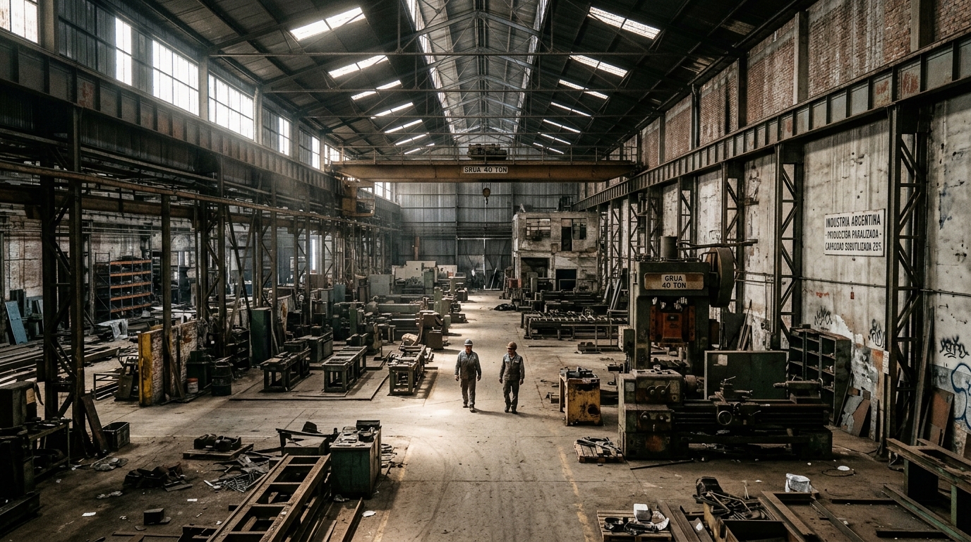 Dura caída de la capacidad instalada industrial frente a la inflación