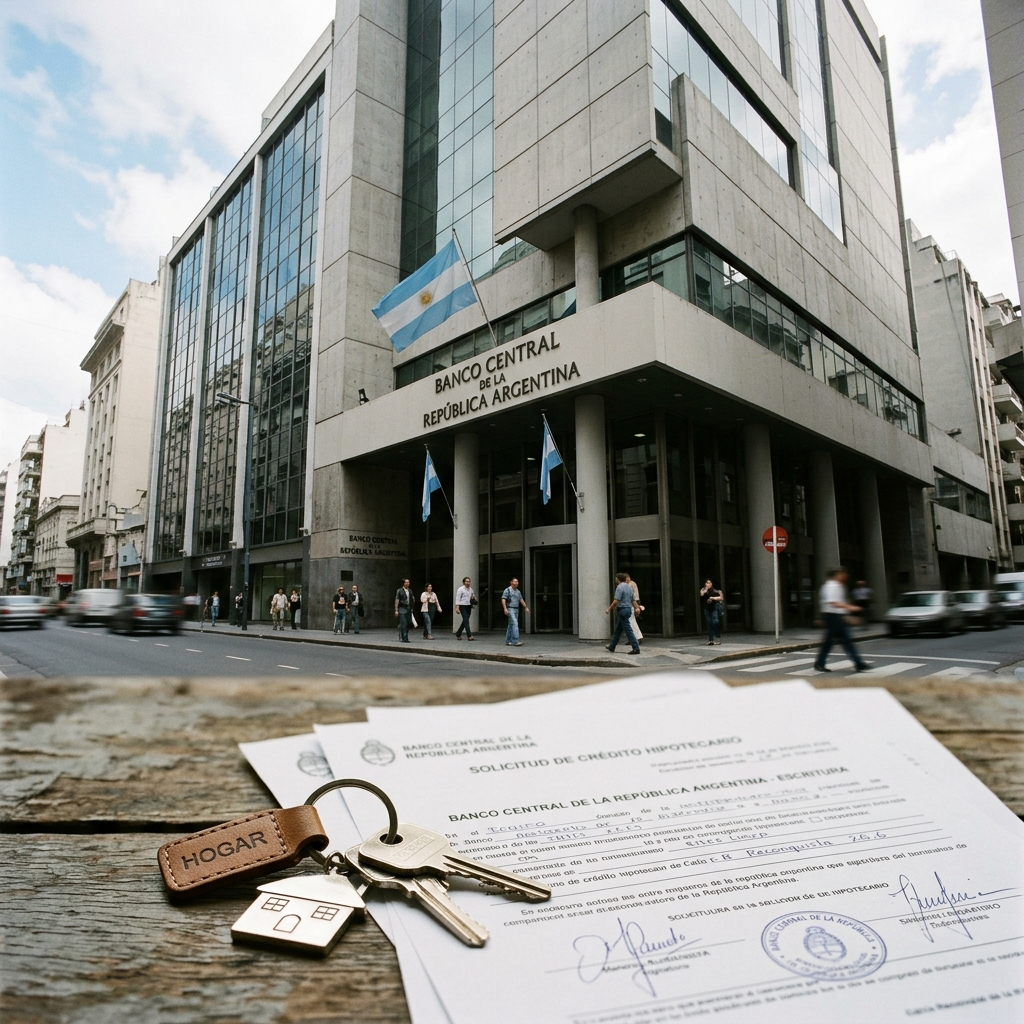 El Banco Central cambia una norma para reactivar los créditos hipotecarios