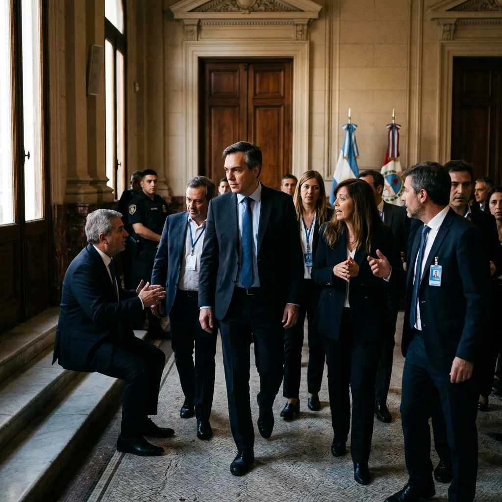 Mauricio Macri y Karina Milei en un evento oficial