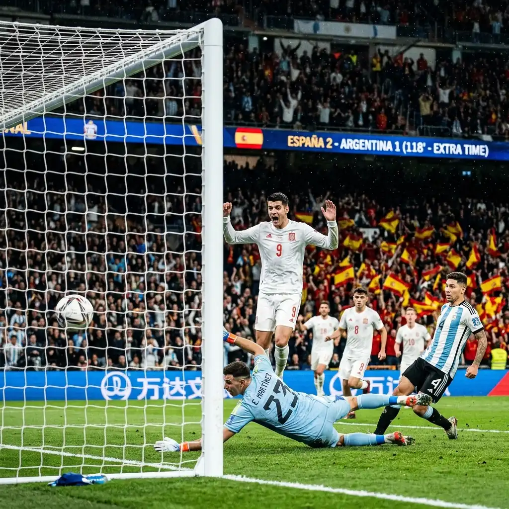 Argentina perdió en el alargue ante España, que fue superior y es campeón del mu