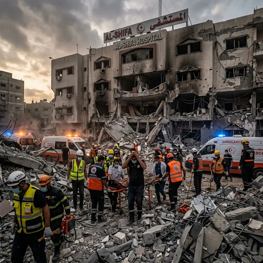 Horas dramáticas en un hospital que fue destruido, no puede recibir heridos y bu