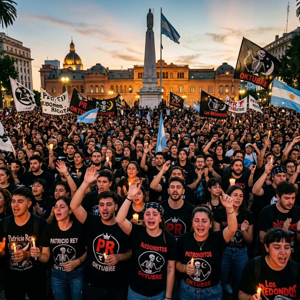 La misa ricotera con miles de fanáticos copó Plaza de Mayo para despedir al Indi