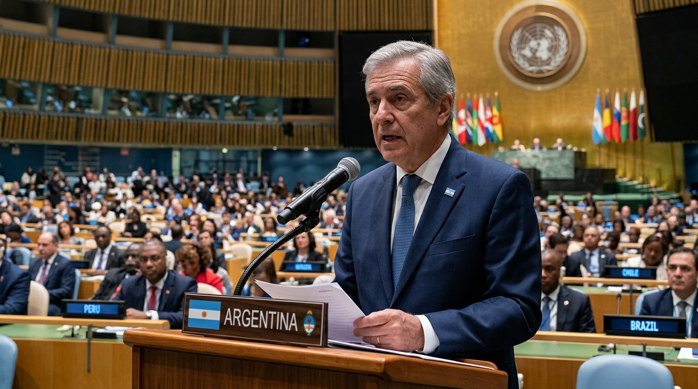 Rafael Grossi, diplomǭtico argentino, en la asamblea de la ONU