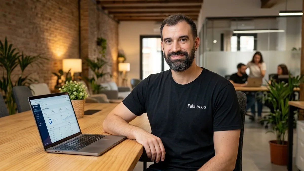 Pedro Serrano Rivera, consultor estratégico y CEO fundador de Palo Seco en Barcelona