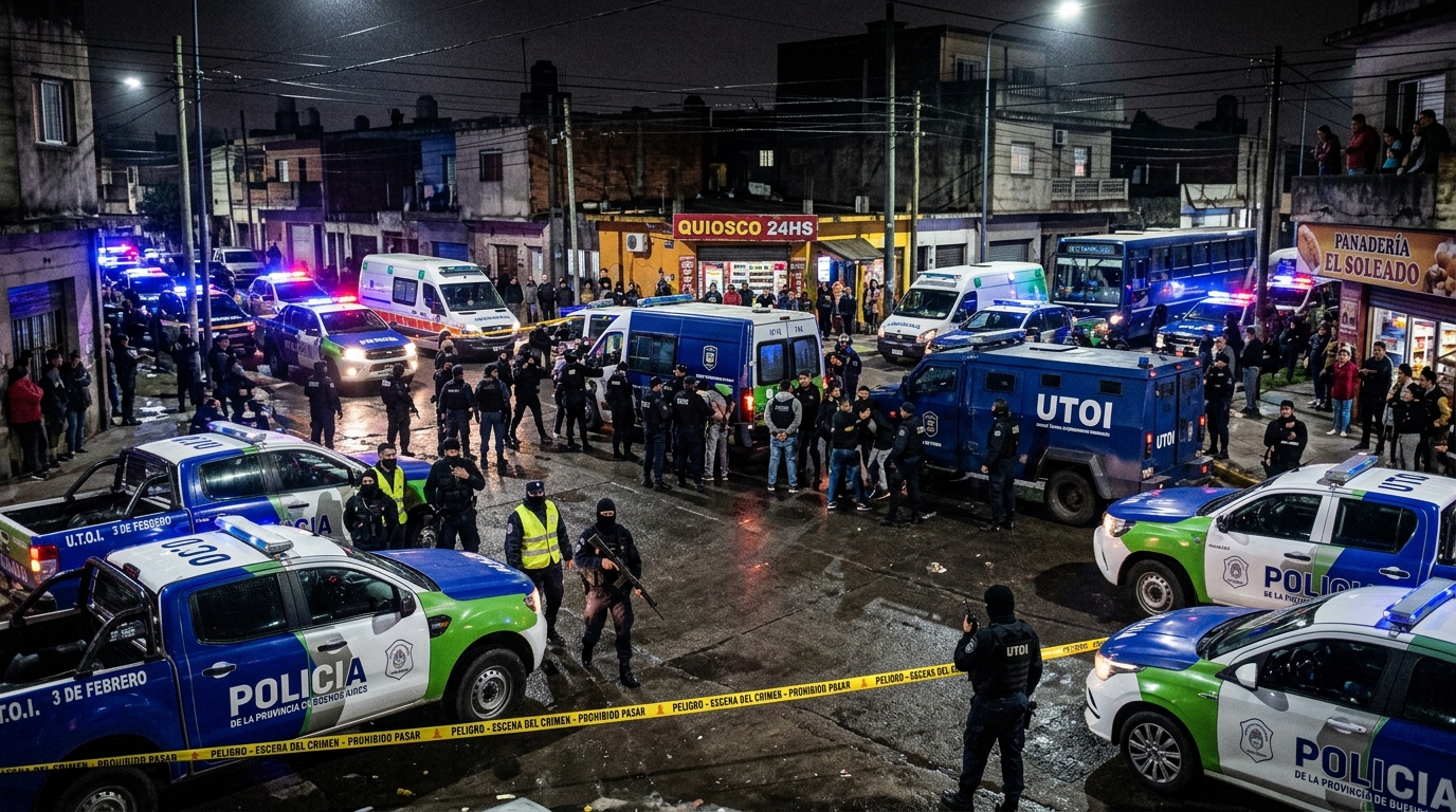 Violento tiroteo en La Matanza: policías de civil abaten a tres delincuentes en un intento de asalto