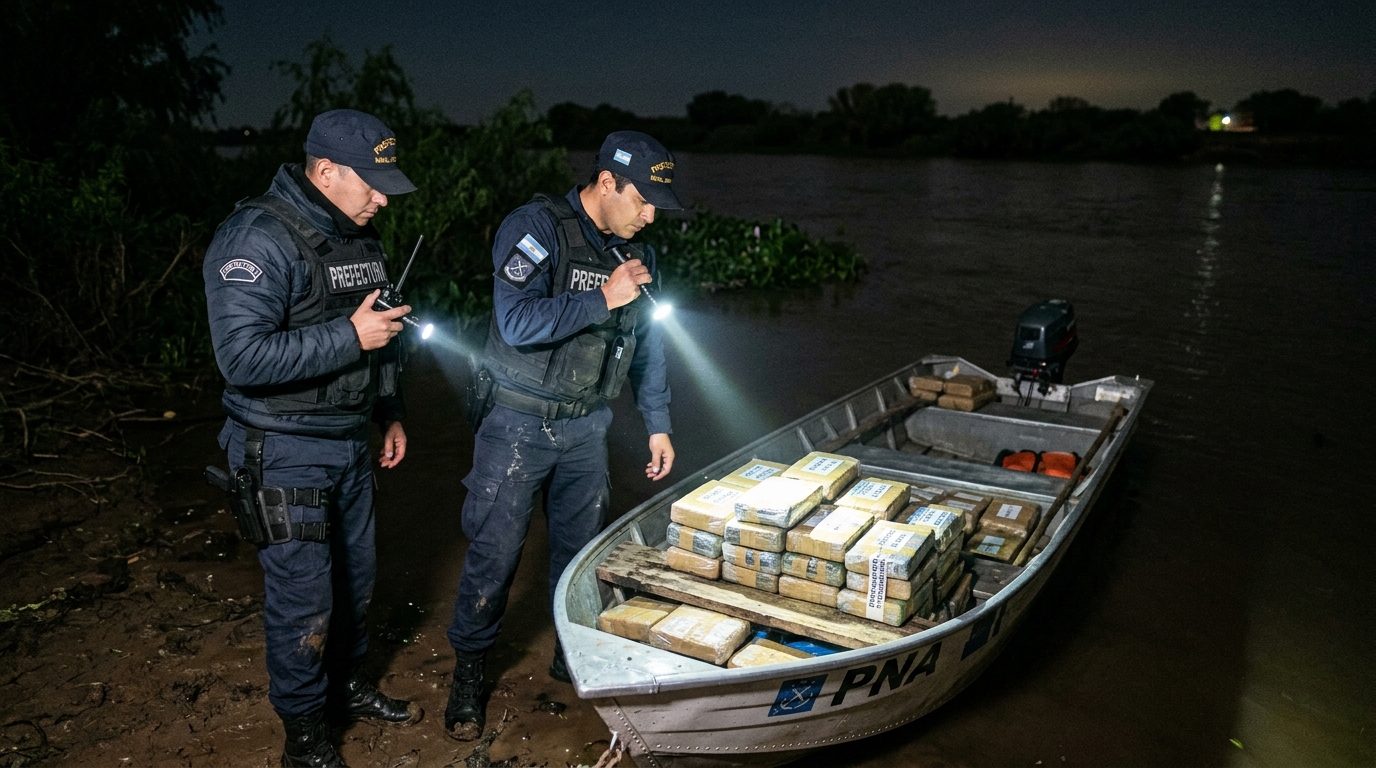 Prefectura incautó 500 kilos de cocaína en un megaoperativo en la Hidrovía: la d