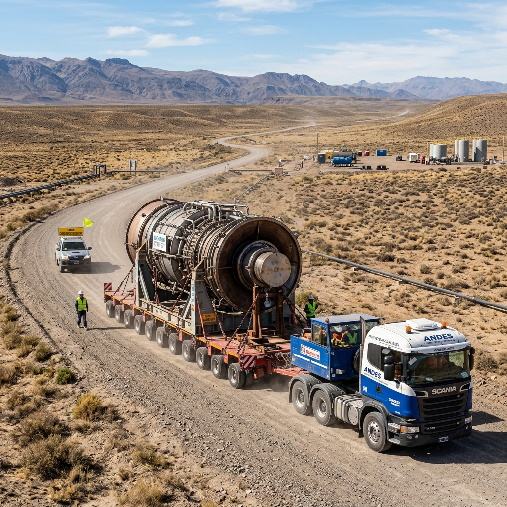 Transporte Internacional y Logística de Equipos para Vaca Muerta