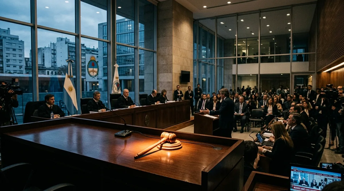 Edificio de tribunales asociado a una investigación penal y financiera en curso